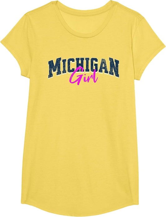Michigan Girl, Throwback Design, Classic Women Girls