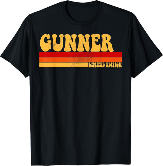 Gunner Name Personalized Idea Men Retro Vintage Gunner