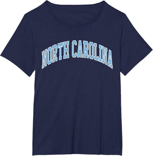 Retro North Carolina Blue Souvenir Simple North Carolina