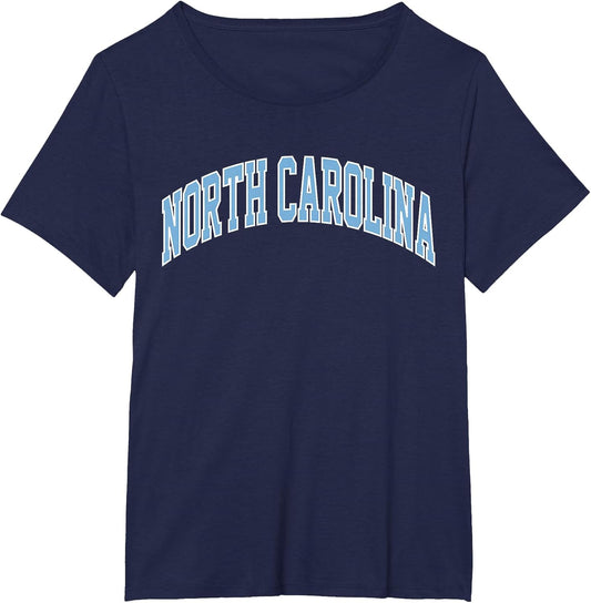 Retro North Carolina Blue Souvenir Simple North Carolina