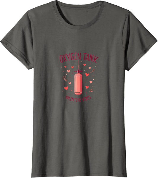 Oxygen Tank Valentine Vibes Medical Love Design