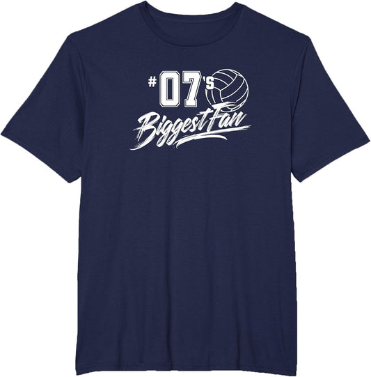 Volleyball Mom Number 07's Biggest Fan Dad Brother Sister