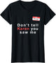 Funny Halloween Manager Costume, Don't Tell Karen You Saw me