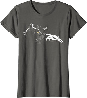 Cat Skeleton Hand Boop Halloween Cute Black Cats Pet Kitty