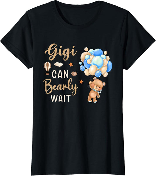 Gigi Can Bearly Wait Bear Gender Neutral Boy Baby Shower