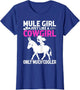 Mule for Girls - Mule Girl Just Like A Cowgirl