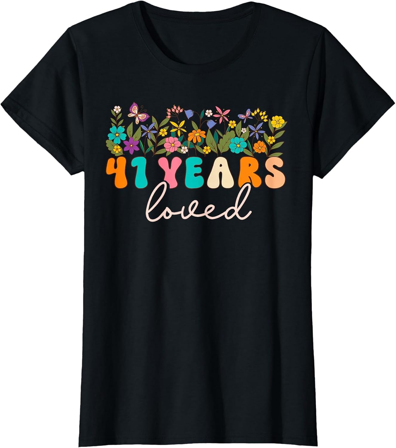 41 Years Loved Men Women 41 Years Old Groovy 41st Birthday