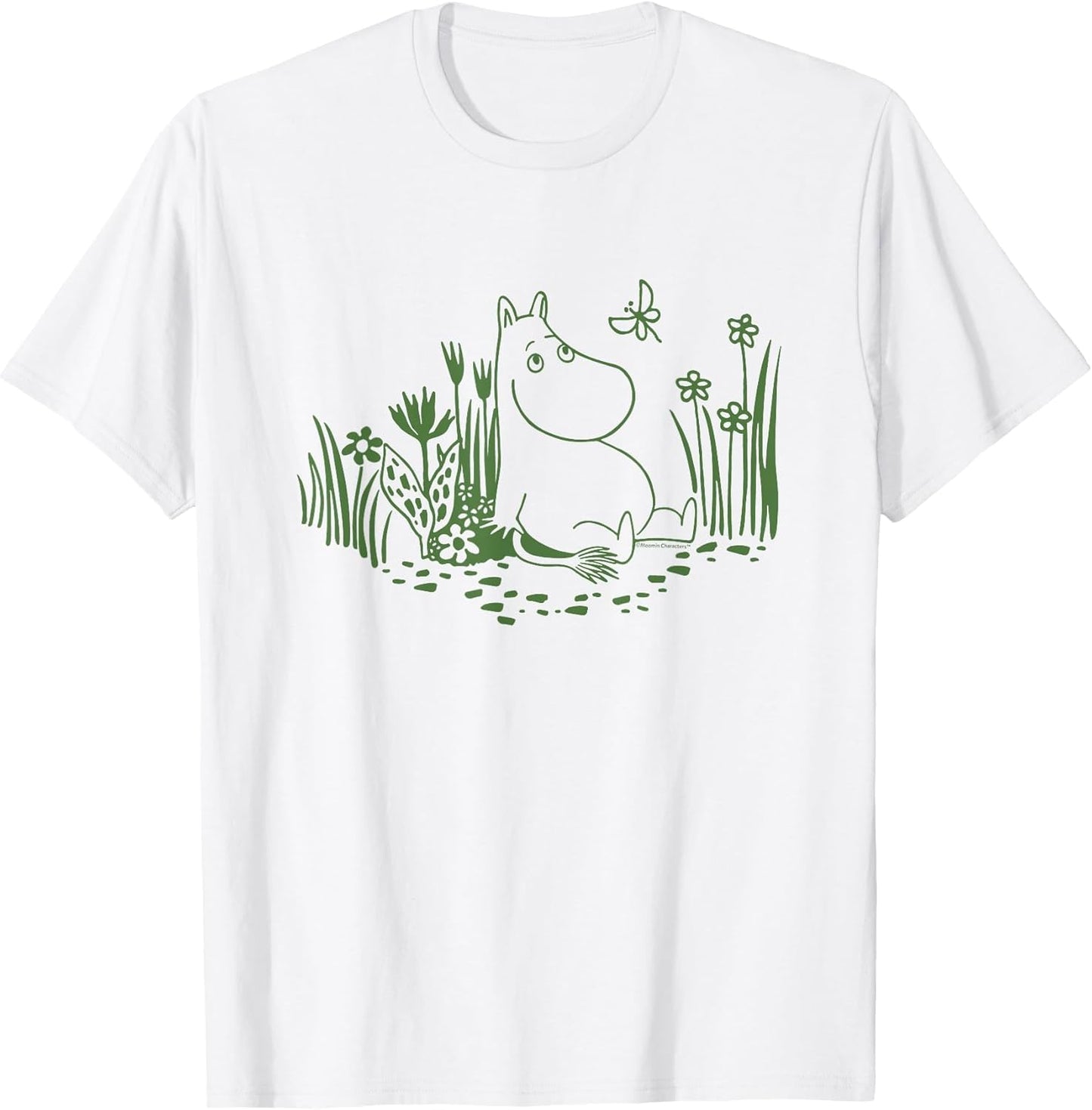 Moomin Moomintroll Relaxing in The Garden