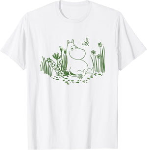 Moomin Moomintroll Relaxing in The Garden