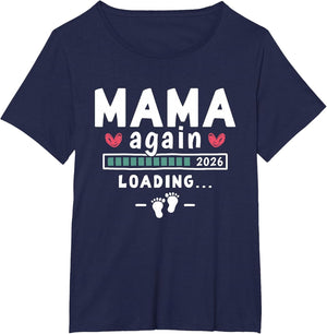 Second Time Mom Pregnancy Announcement - Mama Again Est 2026