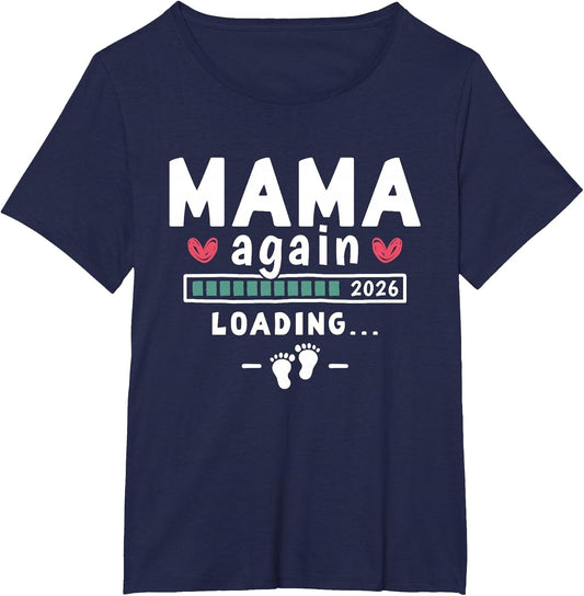 Second Time Mom Pregnancy Announcement - Mama Again Est 2026