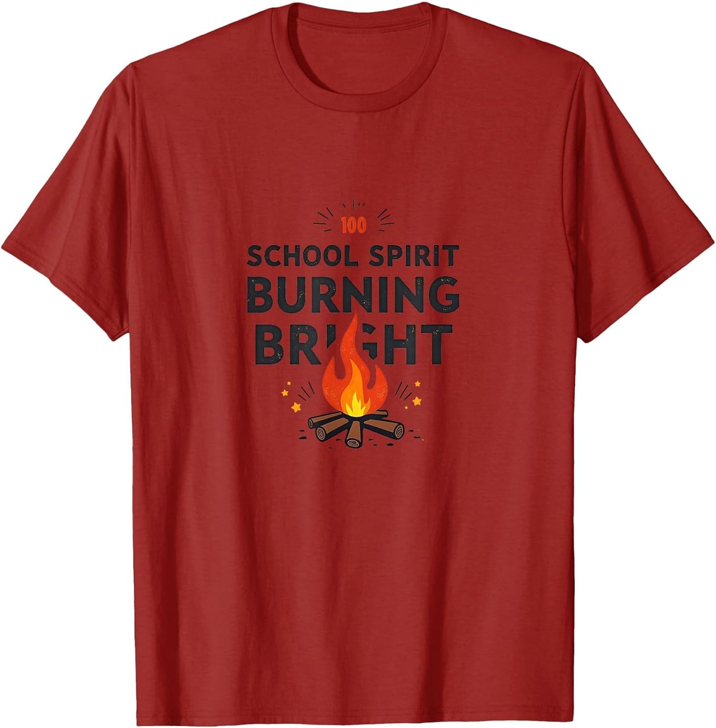 School Spirit Burning Bright 100 Days Design