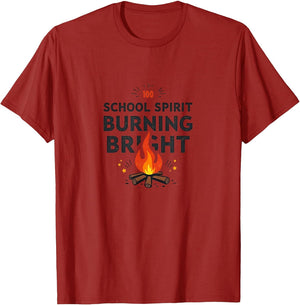 School Spirit Burning Bright 100 Days Design