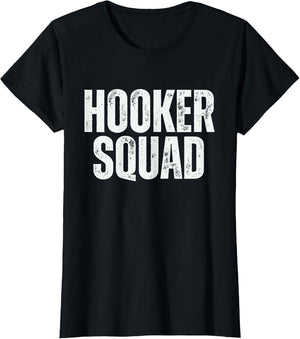 Hooker Squad Vintage Fishing Funny Adult Humor
