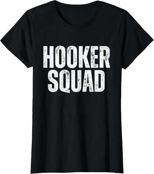 Hooker Squad Vintage Fishing Funny Adult Humor