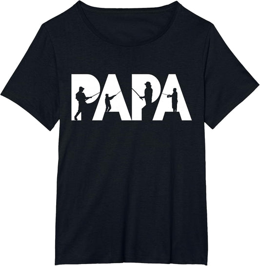 Fisherman Papa Funny Dad Fishing Father Jersey