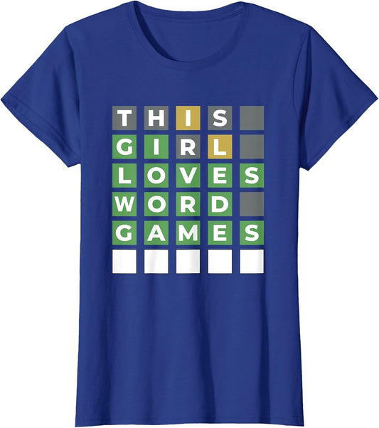 This Girl Loves Word Games Funny Puzzle Game Solving