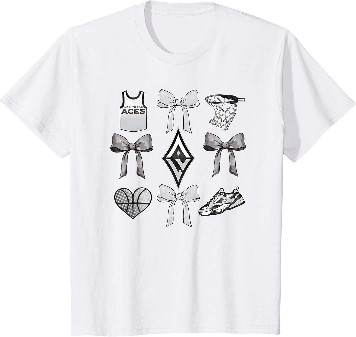 WNBA Las Vegas Aces Bow Grid