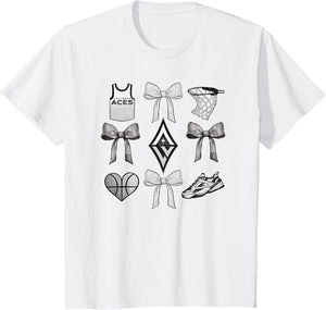 WNBA Las Vegas Aces Bow Grid
