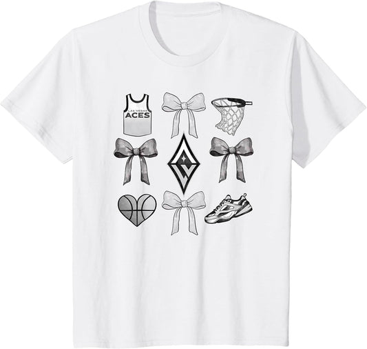 WNBA Las Vegas Aces Bow Grid