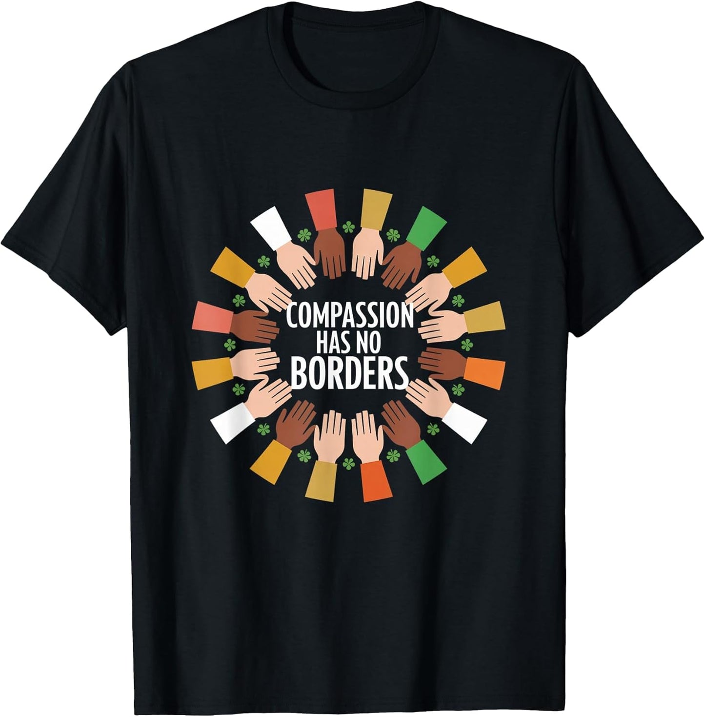 Compassion Has No Borders Multicultural Hands