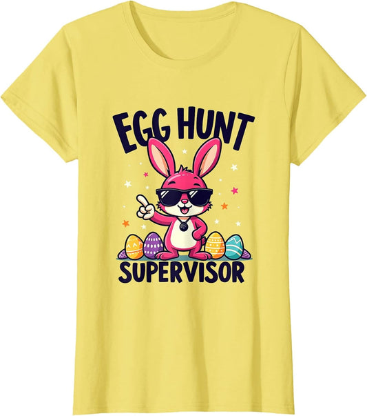 Egg Hunt Supervisor Funny Easter Design