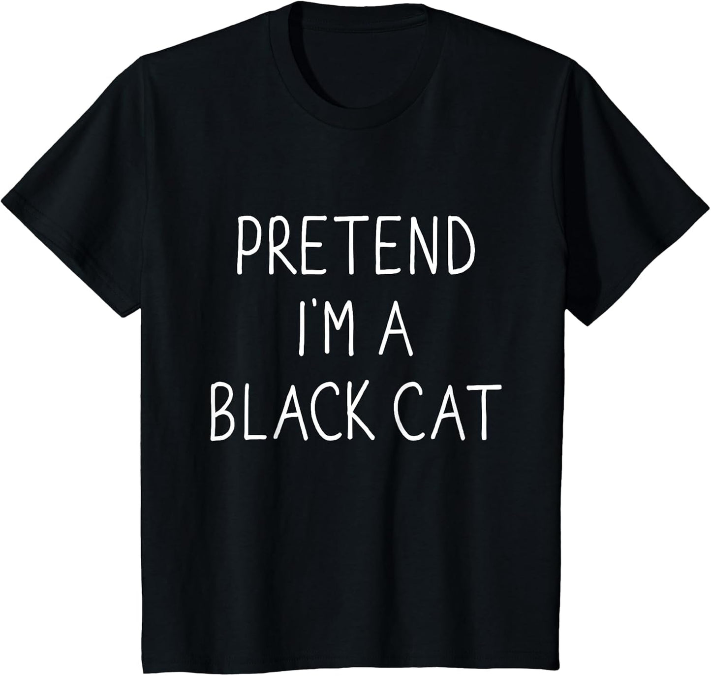 Pretend I'm Black cat Funny Lazy Easy DIY Halloween Costume