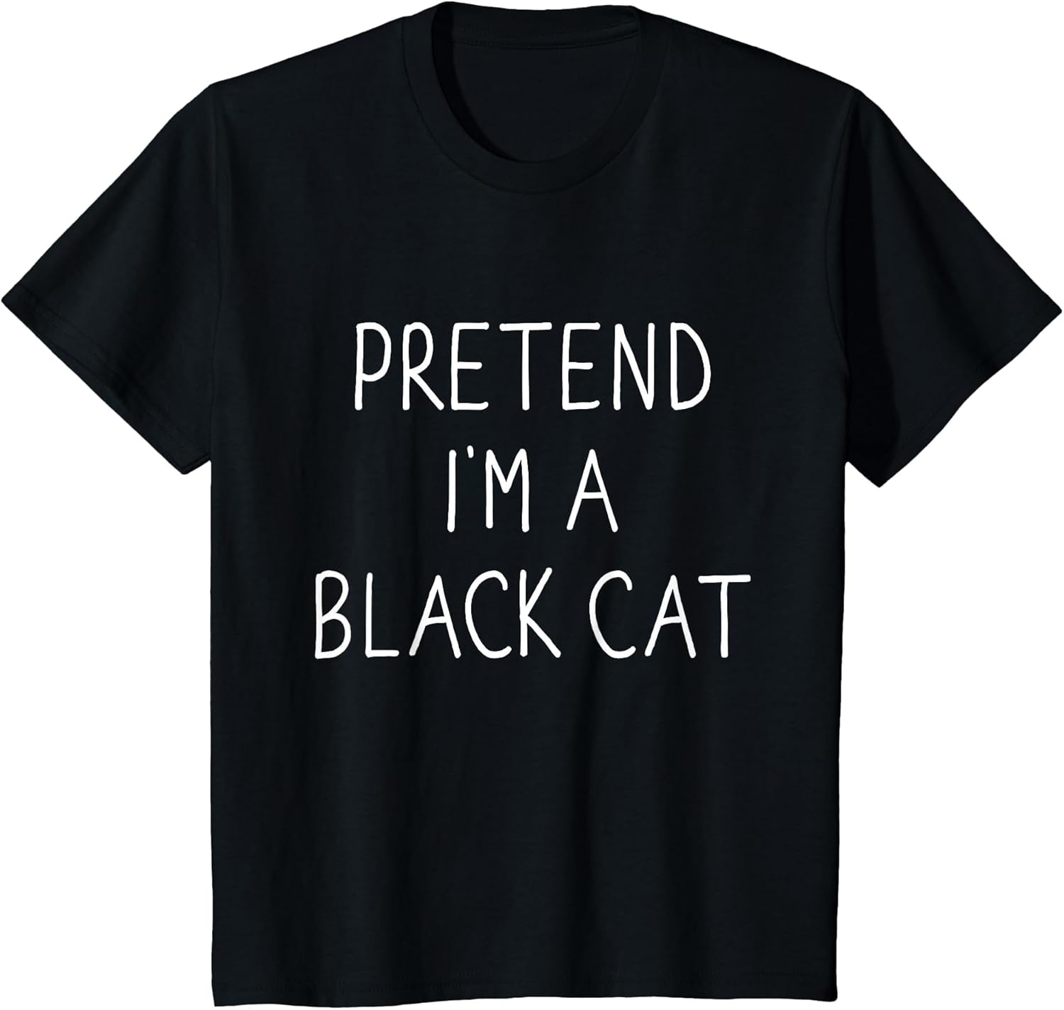 Pretend I'm Black cat Funny Lazy Easy DIY Halloween Costume