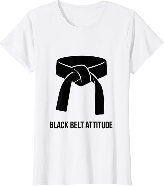 Black Belt Attitude Bold Martial Arts Design