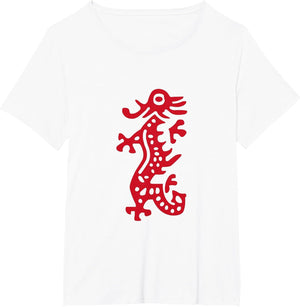 Chinese Mah Jong Red Dragon Tile Mahjong Costume
