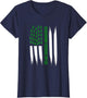 Celiac Disease Awareness Green Ribbon American Flag