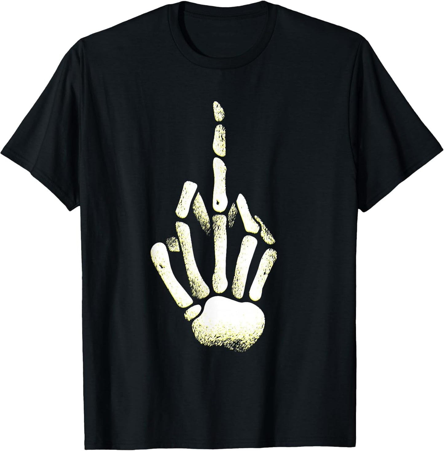 Halloween Skeleton Middle Finger Hand Fuck Off