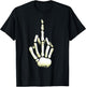 Halloween Skeleton Middle Finger Hand Fuck Off