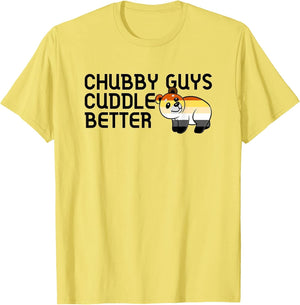 Chubby Guys Cuddle Better Gay Bear Pride Couple Flag Love