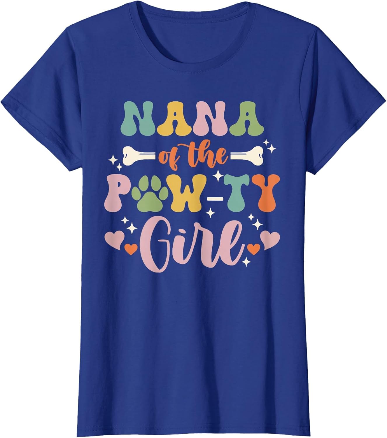 Nana of The Pawty Girl Dog Grandma Family Matching