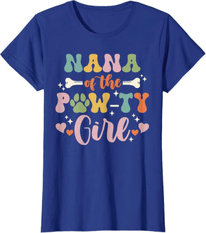 Nana of The Pawty Girl Dog Grandma Family Matching