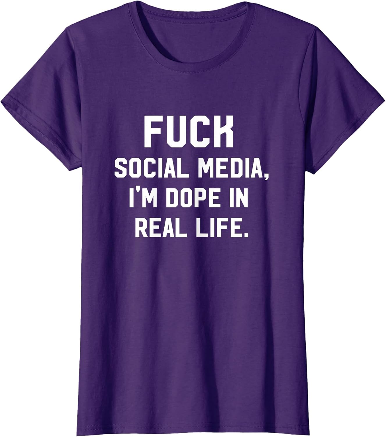 Fuck Social Media, I'm Dope in Real Life Punk Goth