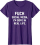 Fuck Social Media, I'm Dope in Real Life Punk Goth