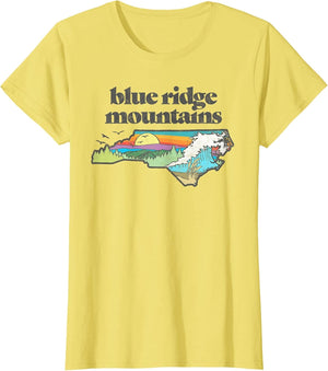 Blue Ridge Mountains North Carolina Outdoors Retro