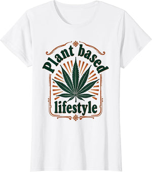 Plant Based Lifestyle Weed Cannabis Leaf Design