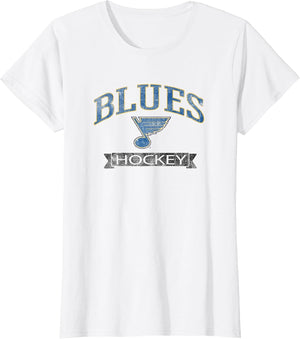 St. Louis Blues Vintage Hockey White Officially Licensed