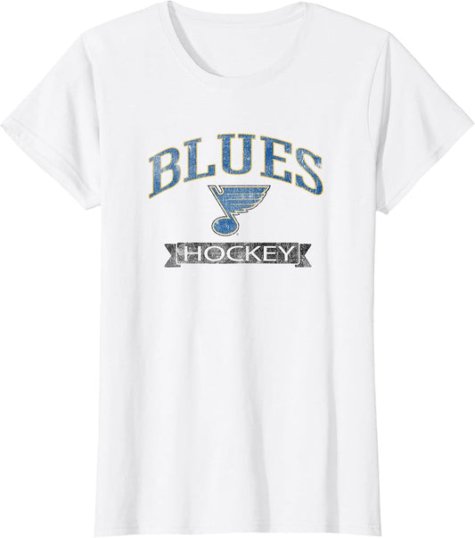 St. Louis Blues Vintage Hockey White Officially Licensed