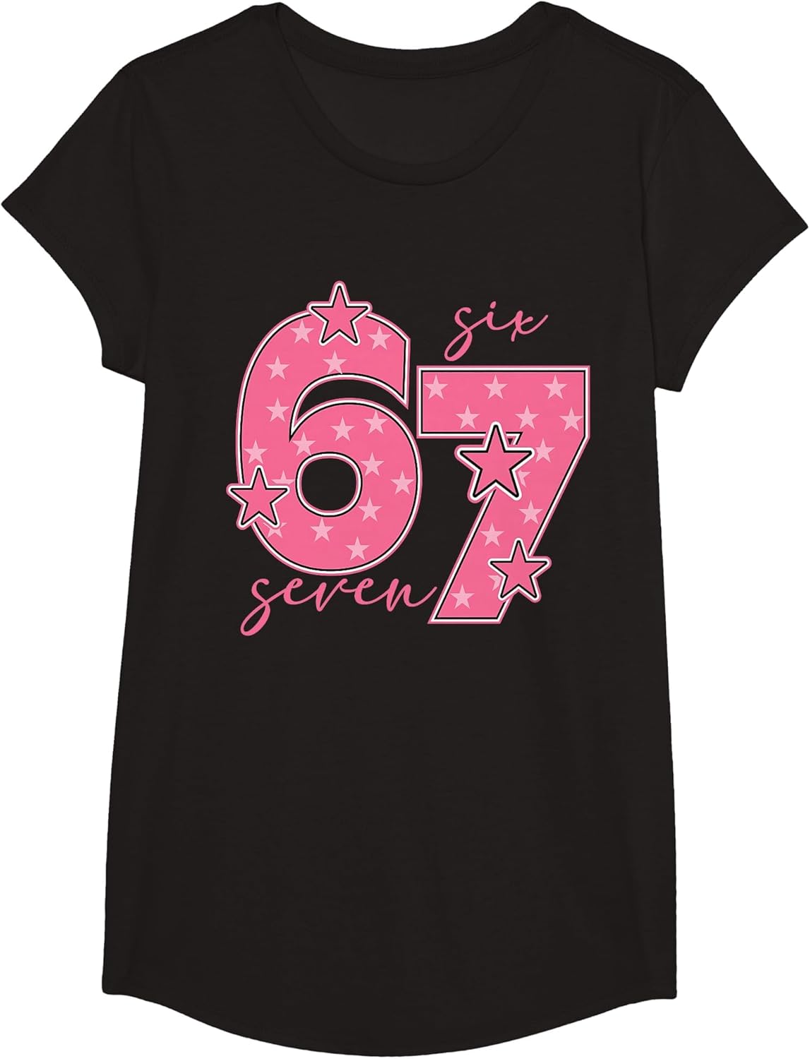 67 Pink Graphic 6 7 Girls Six Seven