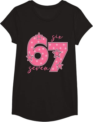 67 Pink Graphic 6 7 Girls Six Seven