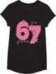 67 Pink Graphic 6 7 Girls Six Seven