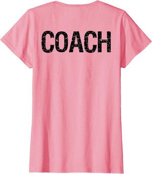 Coach on Back for Coaches Soccer Baseball Football