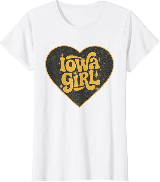 Retro Iowa Girl Heart Throwback Iowa Girls