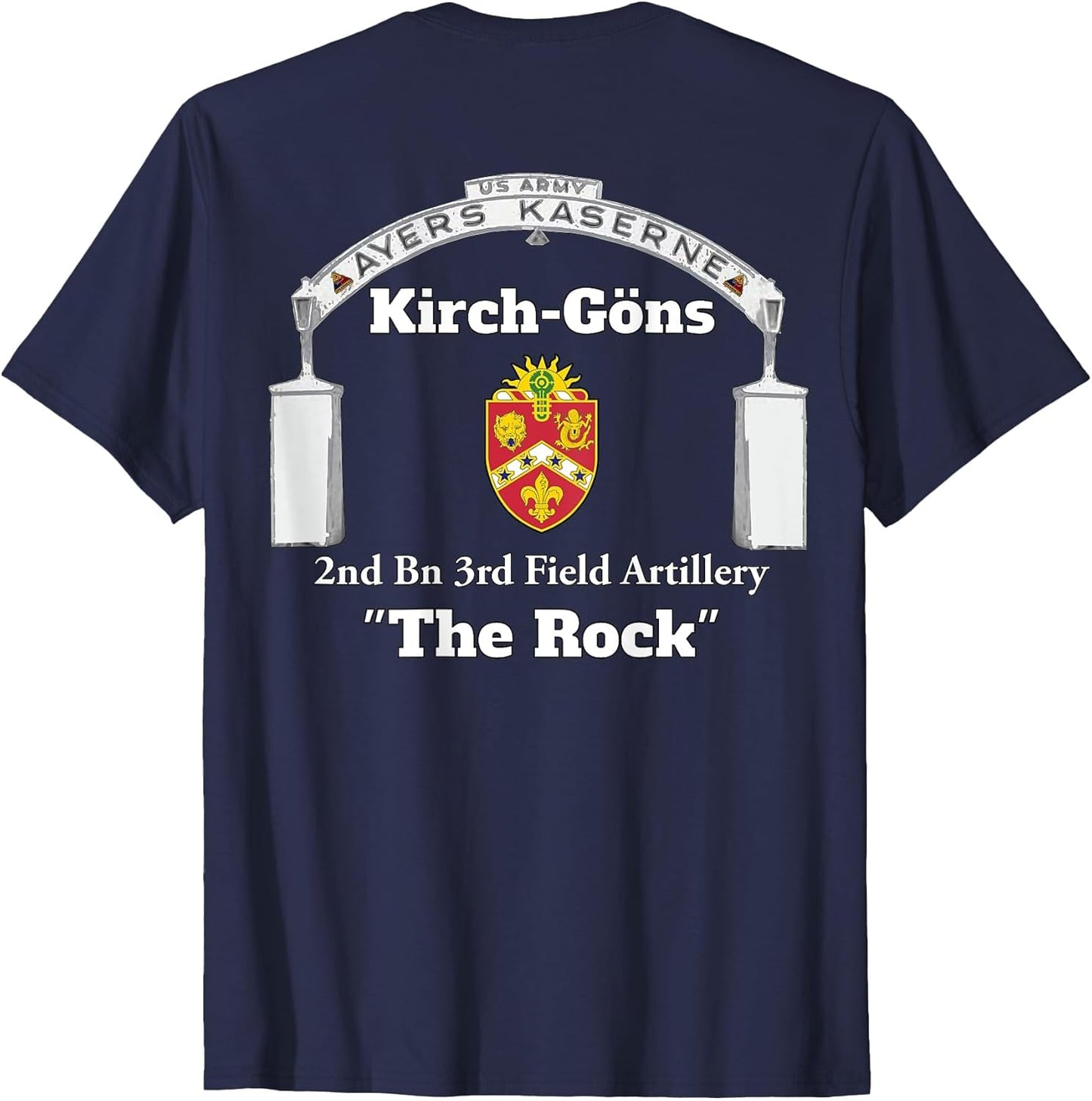 Ayers Kaserne-Kirch-Goens - 2nd Bn 3rd FA Print on Back