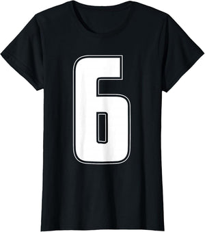 Halloween Group Costume #6 Sports Jersey Number 6 6th Bday
