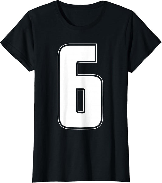Halloween Group Costume #6 Sports Jersey Number 6 6th Bday
